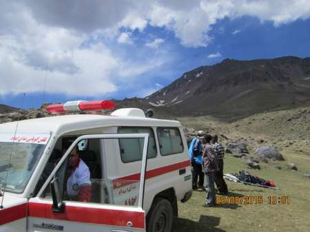 نجات کوهنورد تبریزی در ارتفاعات سبلان + (عکس)