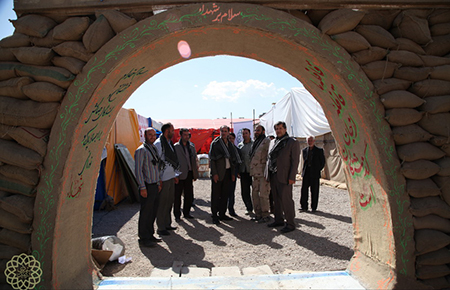 نمایشگاه رزمی فرهنگی عملیات خیبر در کنار دریاچه شورابیل افتتاح شد